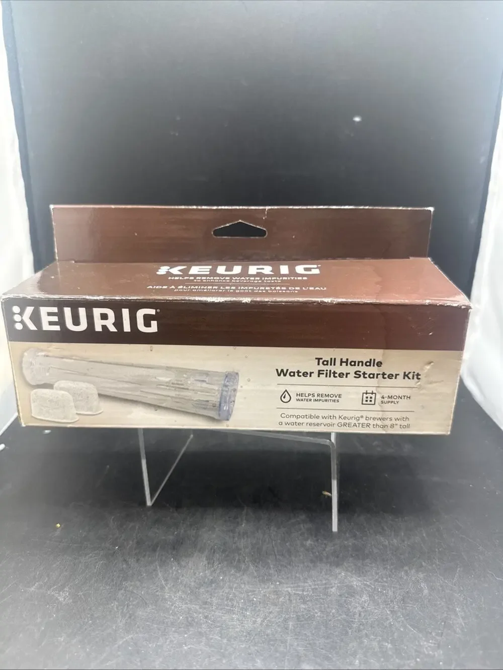 Keurig Tall Handle Water Filter Starter Kit 2 Filters 4 Month Supply New